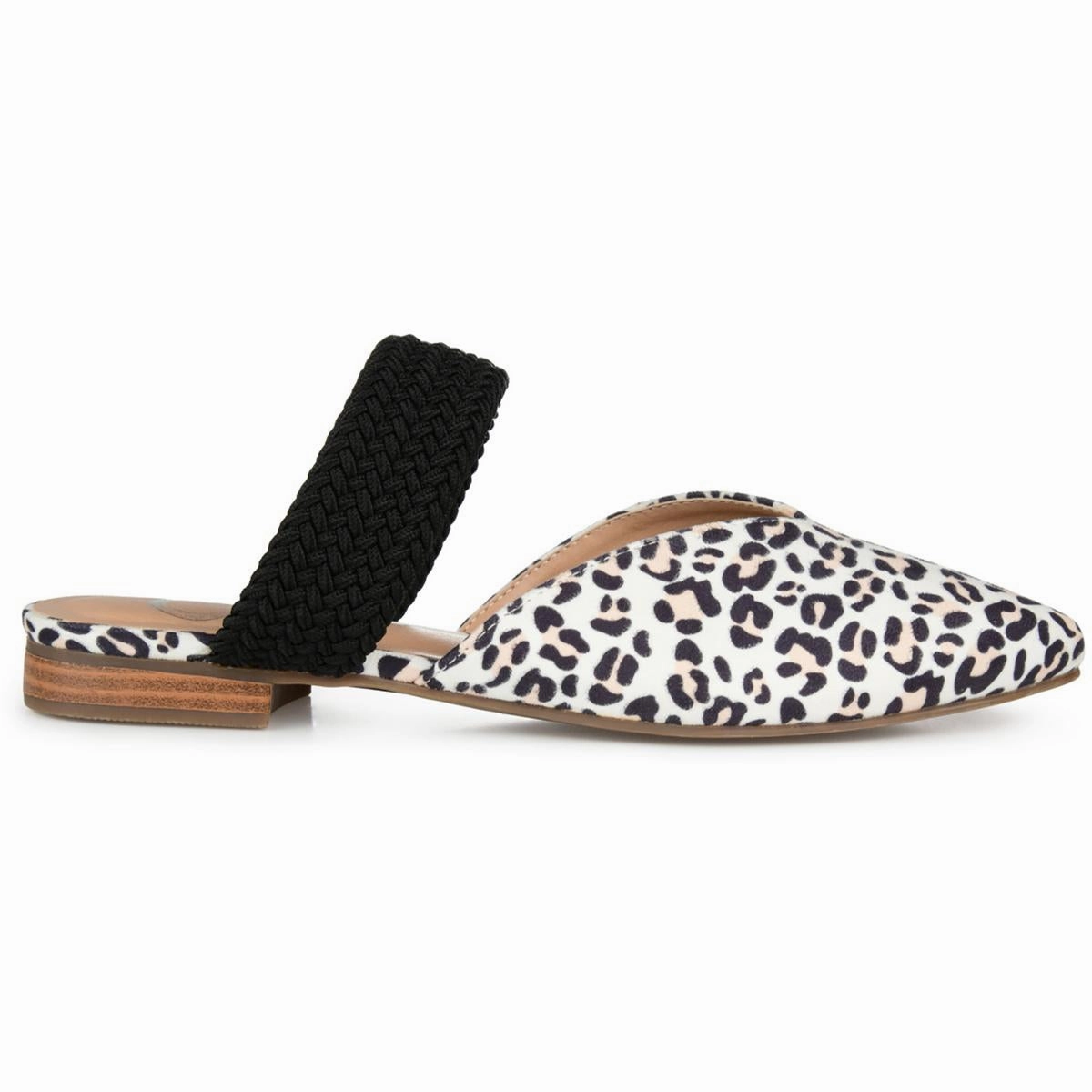 Roxeene Womens Woven Pointed Toes Slide Sandals