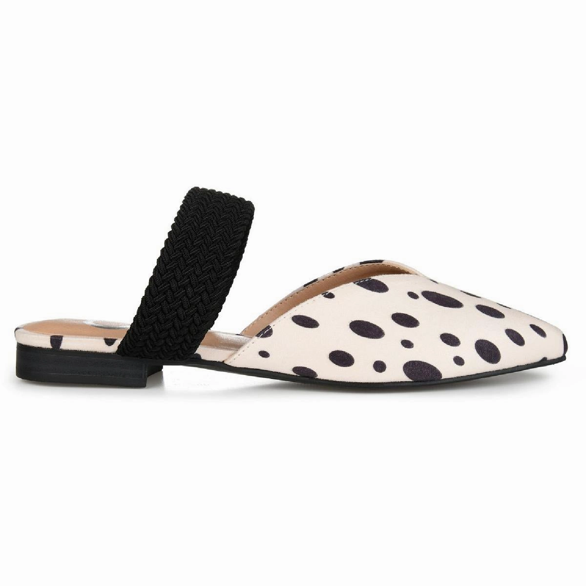Roxeene Womens Woven Pointed Toes Slide Sandals