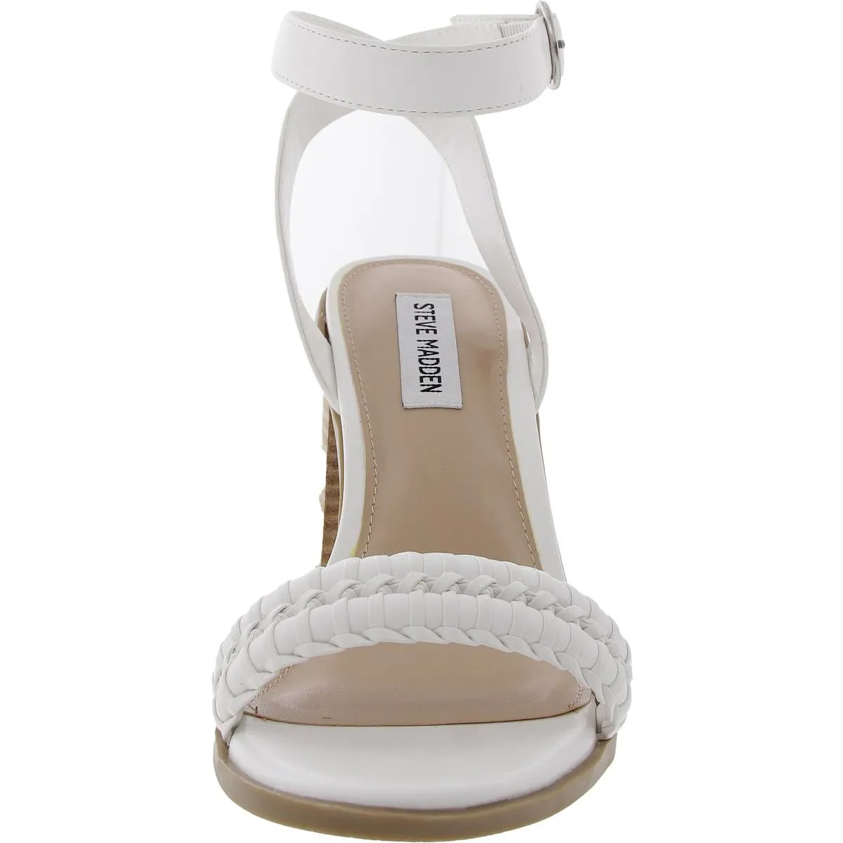 Rozie Womens Adjustable Faux Leather Block Heel