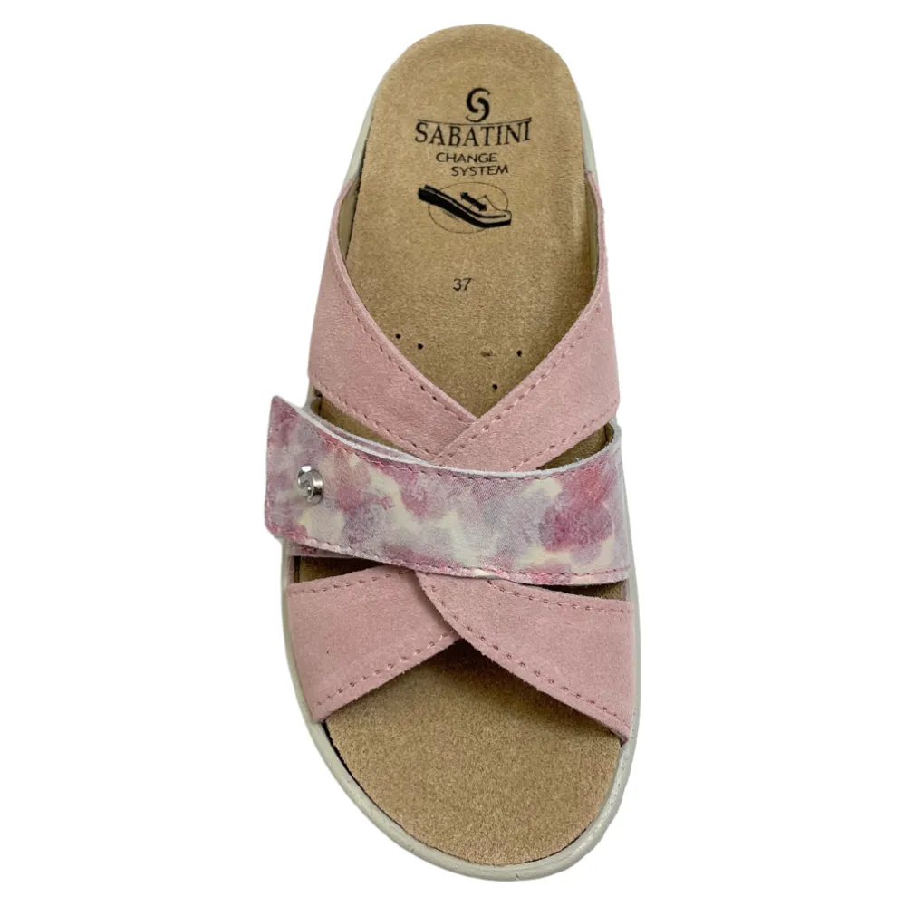 Sabatini Simona Cipria Camoscio/Graffiti Sandal (Women's)