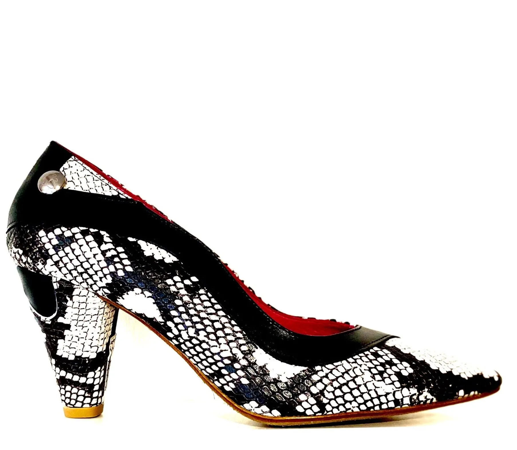 Salon - Black and White snake print LAST PAIR 36