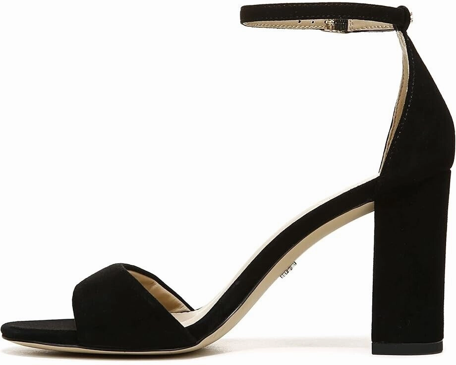 Sam Edelman Robyn I3433L3002 Sandal Women 9 Black Ankle Strap Block Heel KHD1158