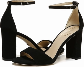 Sam Edelman Robyn I3433L3002 Sandal Women 9 Black Ankle Strap Block Heel KHD1158