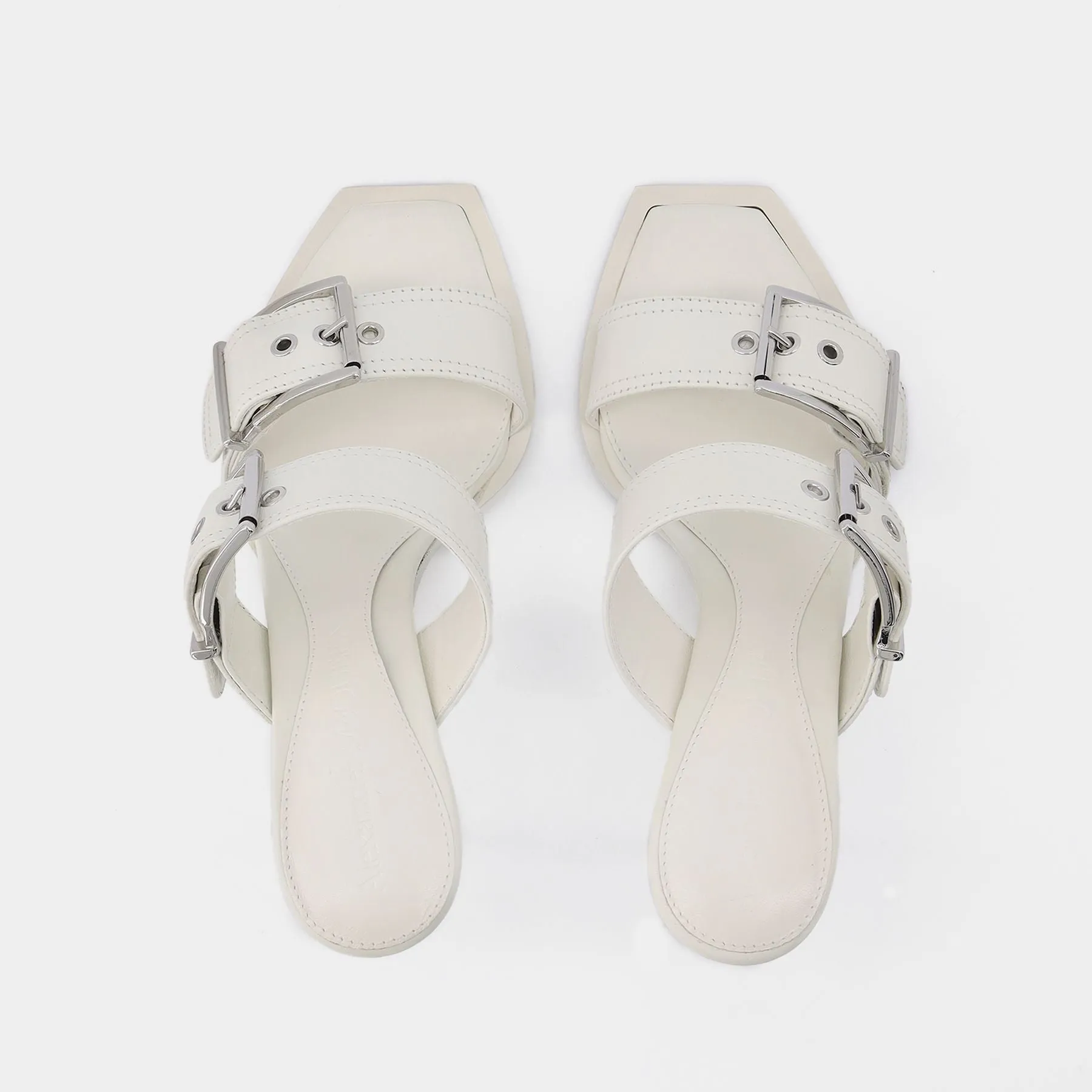 Sandals - Alexander Mcqueen - Ivory/Silver - Leather