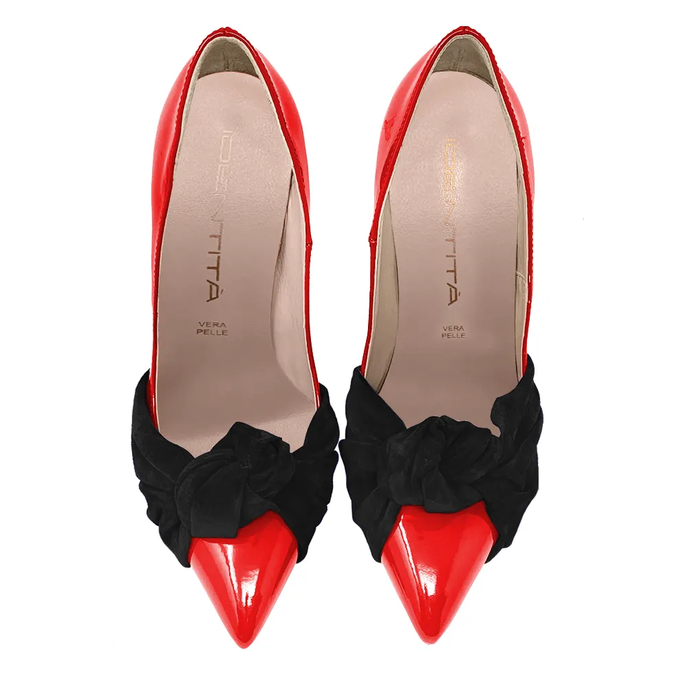 SARAH RED/BLACK PATENT