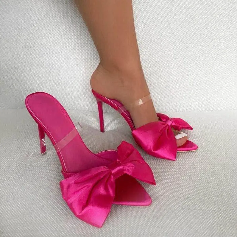 Satin Pointy Stiletto Heels  634509707944