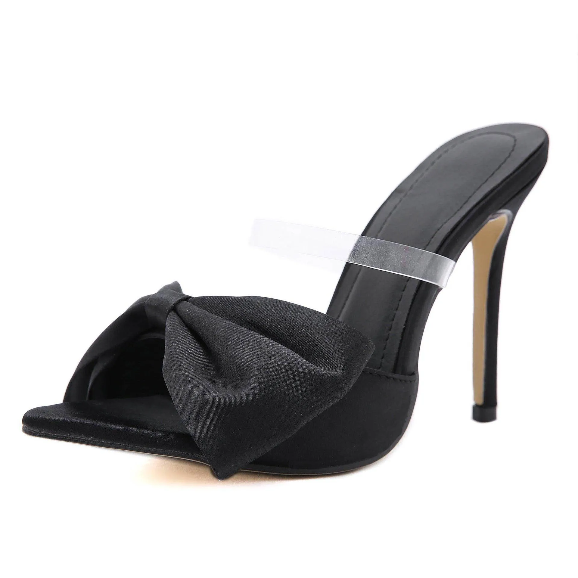 Satin Pointy Stiletto Heels  634509707944