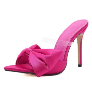 Satin Pointy Stiletto Heels  634509707944