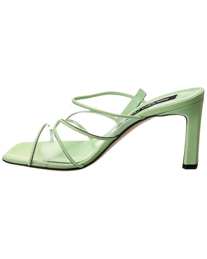 Sergio Rossi Lunettes Leather Sandal