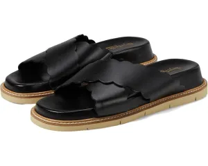 Seychelles Woodstock Sandal Women's US 9 Black Leather Round Toe Slip-On KHD044