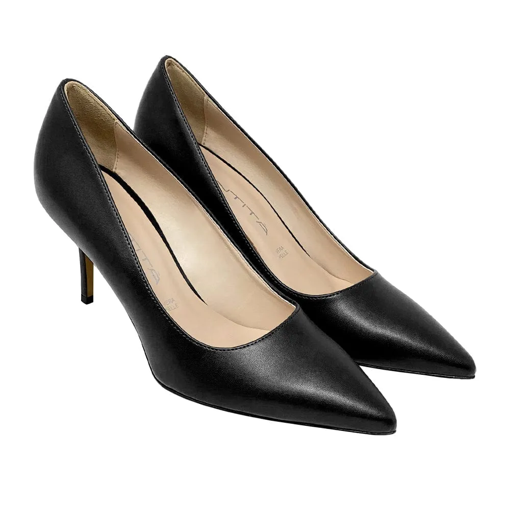 SHANA BLACK LEATHER