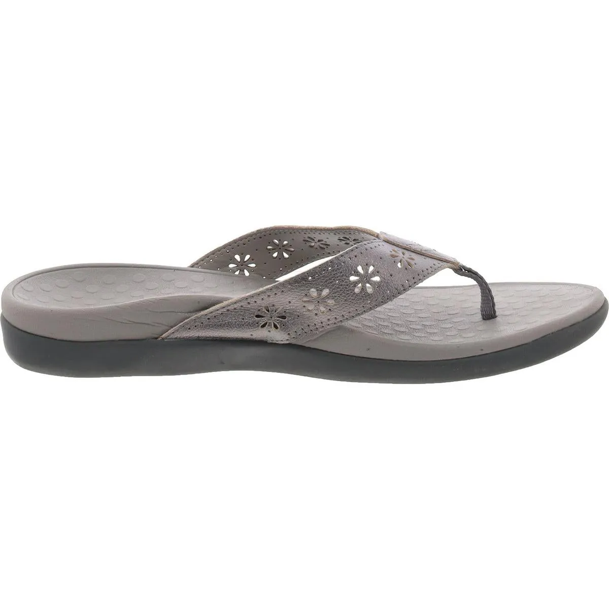 Shona Womens Solid Leather Thong Sandals