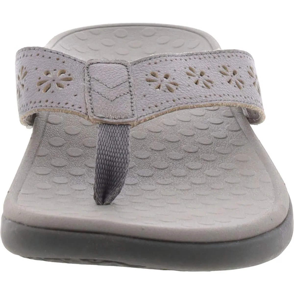 Shona Womens Solid Leather Thong Sandals