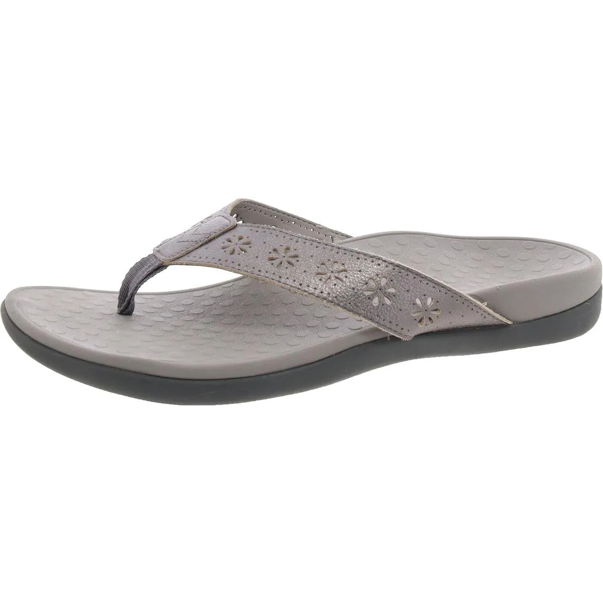 Shona Womens Solid Leather Thong Sandals