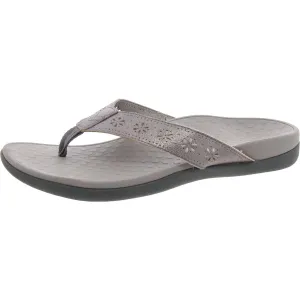Shona Womens Solid Leather Thong Sandals