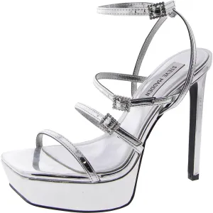 Slay Womens Faux Leather Strappy Platform Sandals
