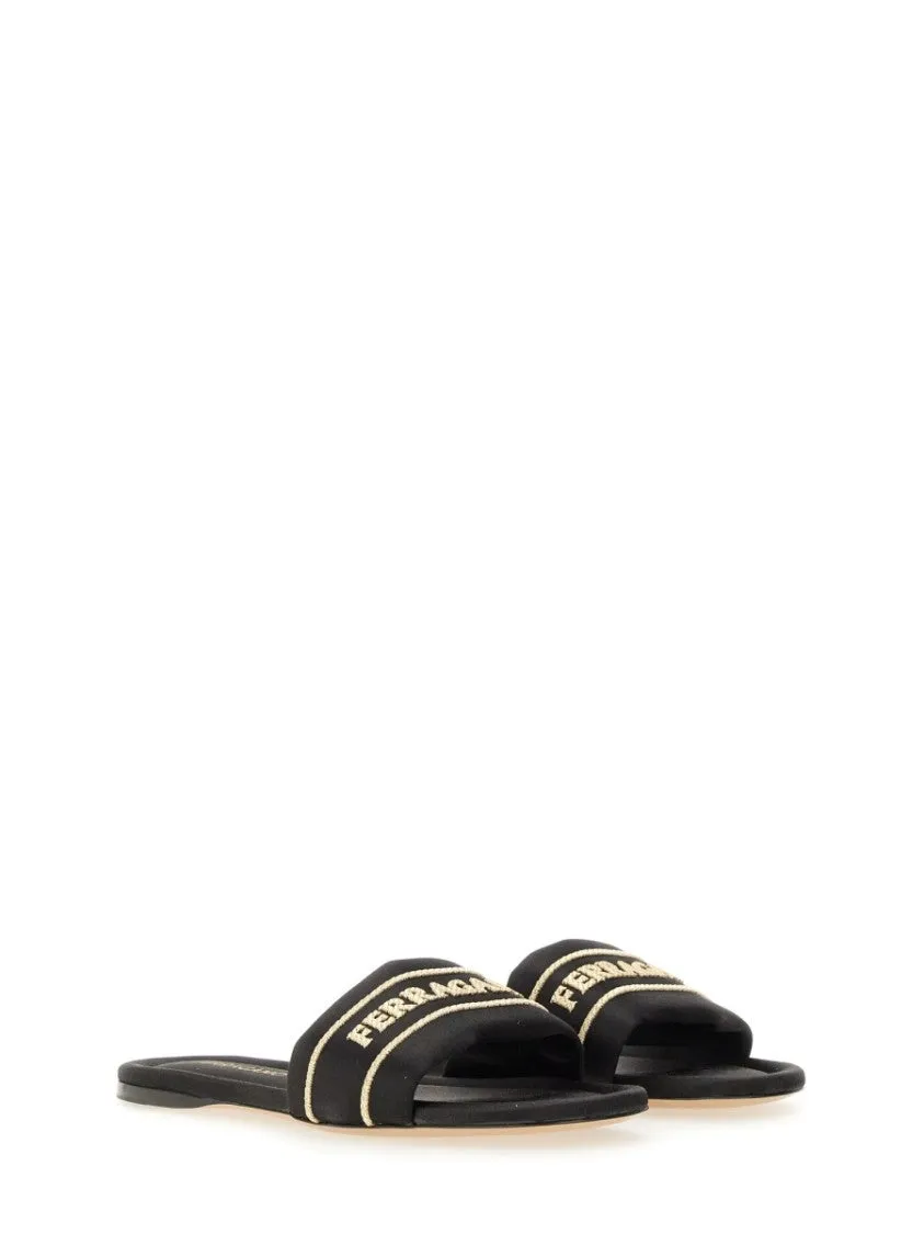 Slide Sandal With Iconic Logo Detail