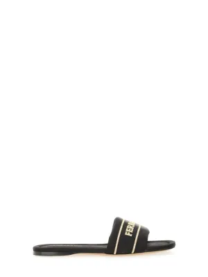 Slide Sandal With Iconic Logo Detail