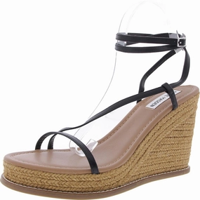 Sommer Womens Adjustable Faux Leather Wedge Sandals