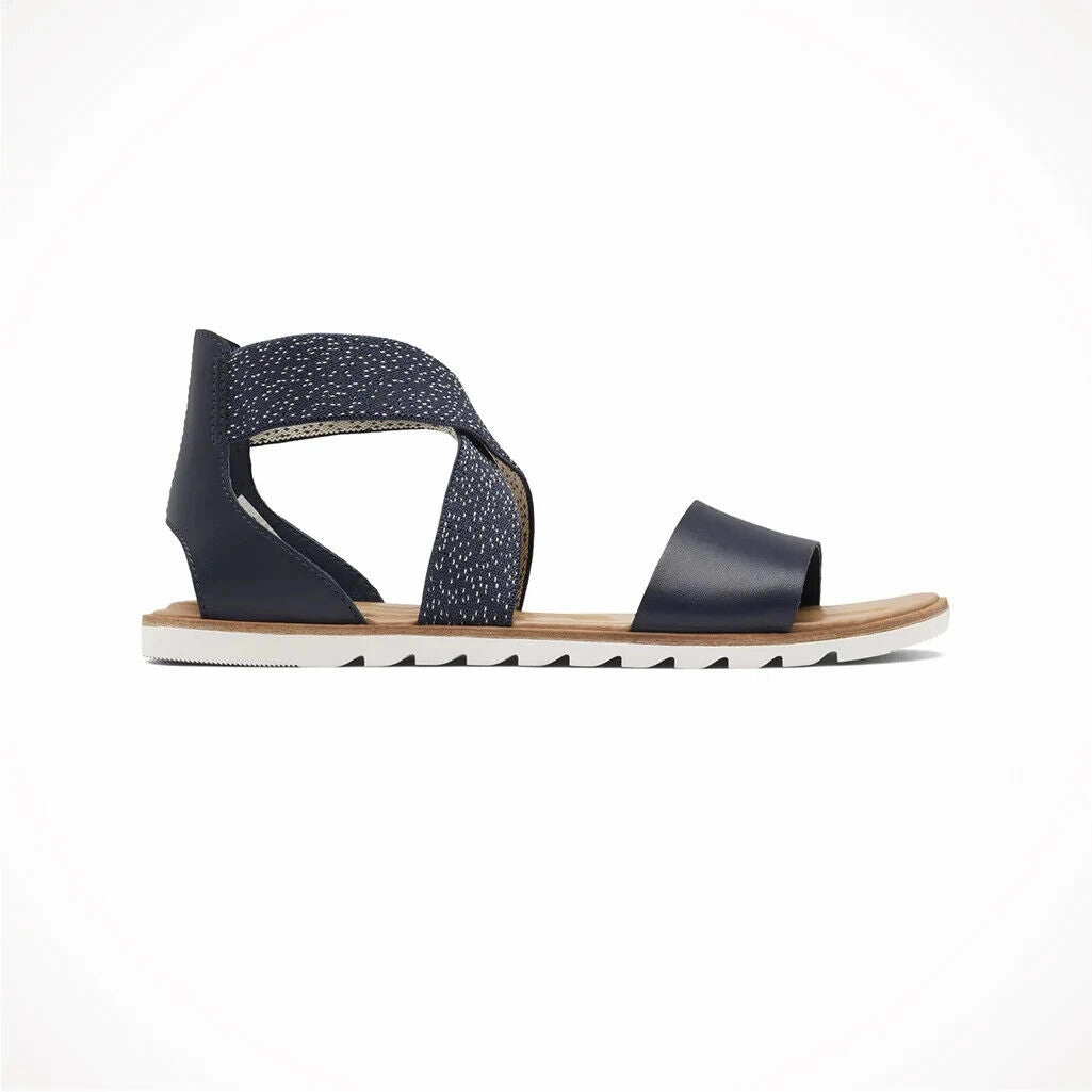 Sorel Ella II 1936651-466 Sandals Women's US 6.5 Black Criss Cross Straps TF1063