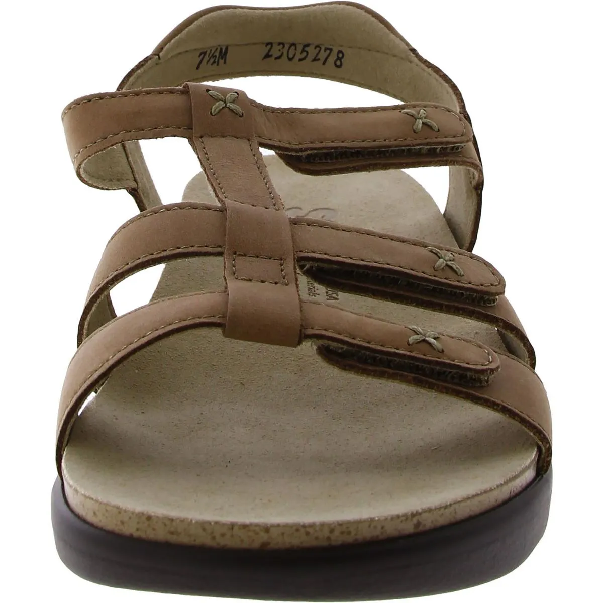 Sorrento Womens Padded Insole Flat Strappy Sandals