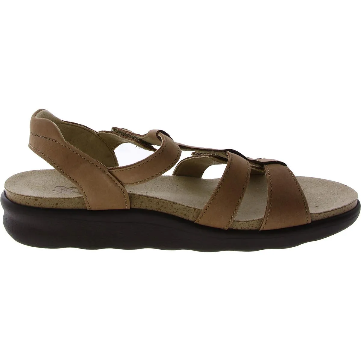 Sorrento Womens Padded Insole Flat Strappy Sandals
