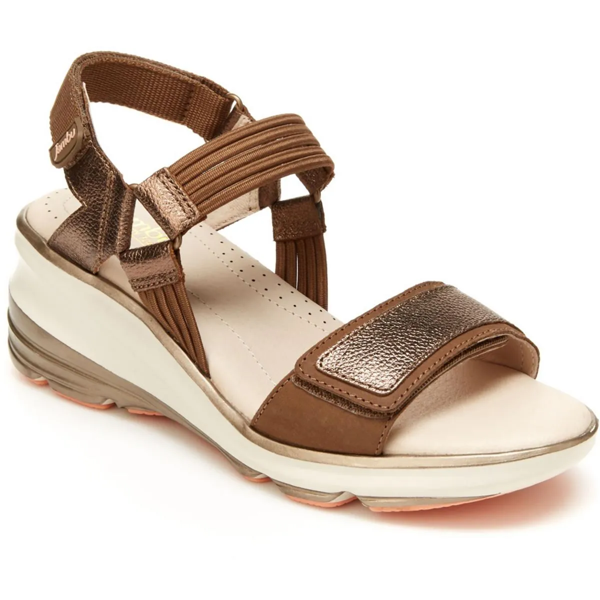 St Tropez Womens Slingback Open Toe Wedge Sandals