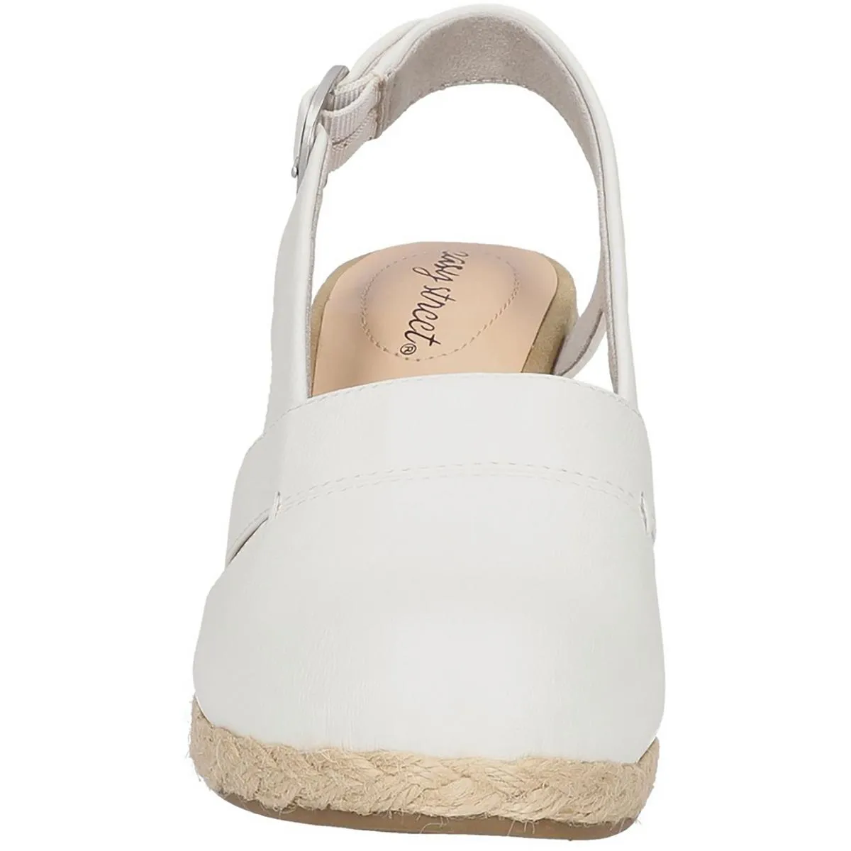 Stargaze Womens Faux Leather Closed Toe Wedge Sandals