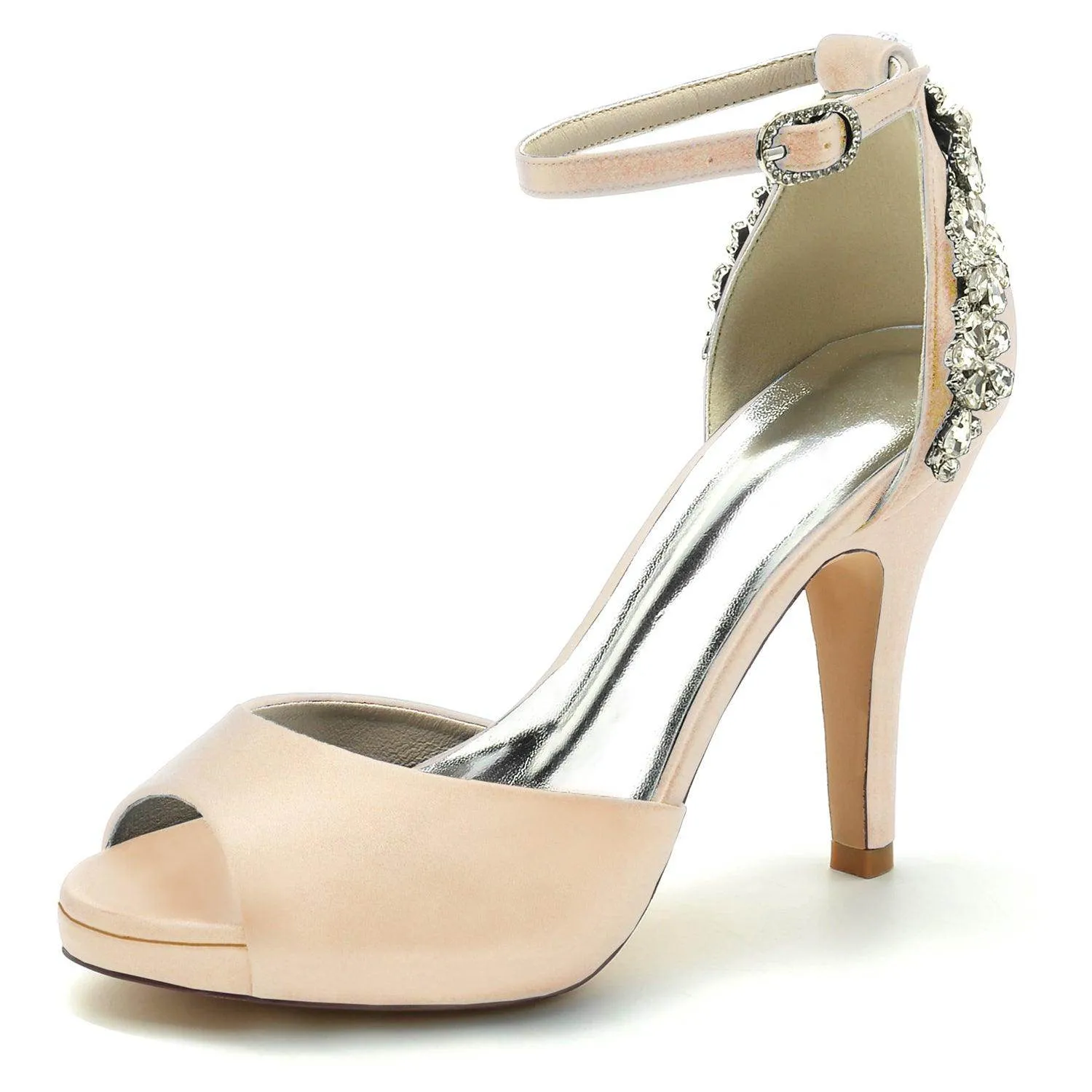 Stiletto Heel 10cm Silk-Like Shoes CK0472