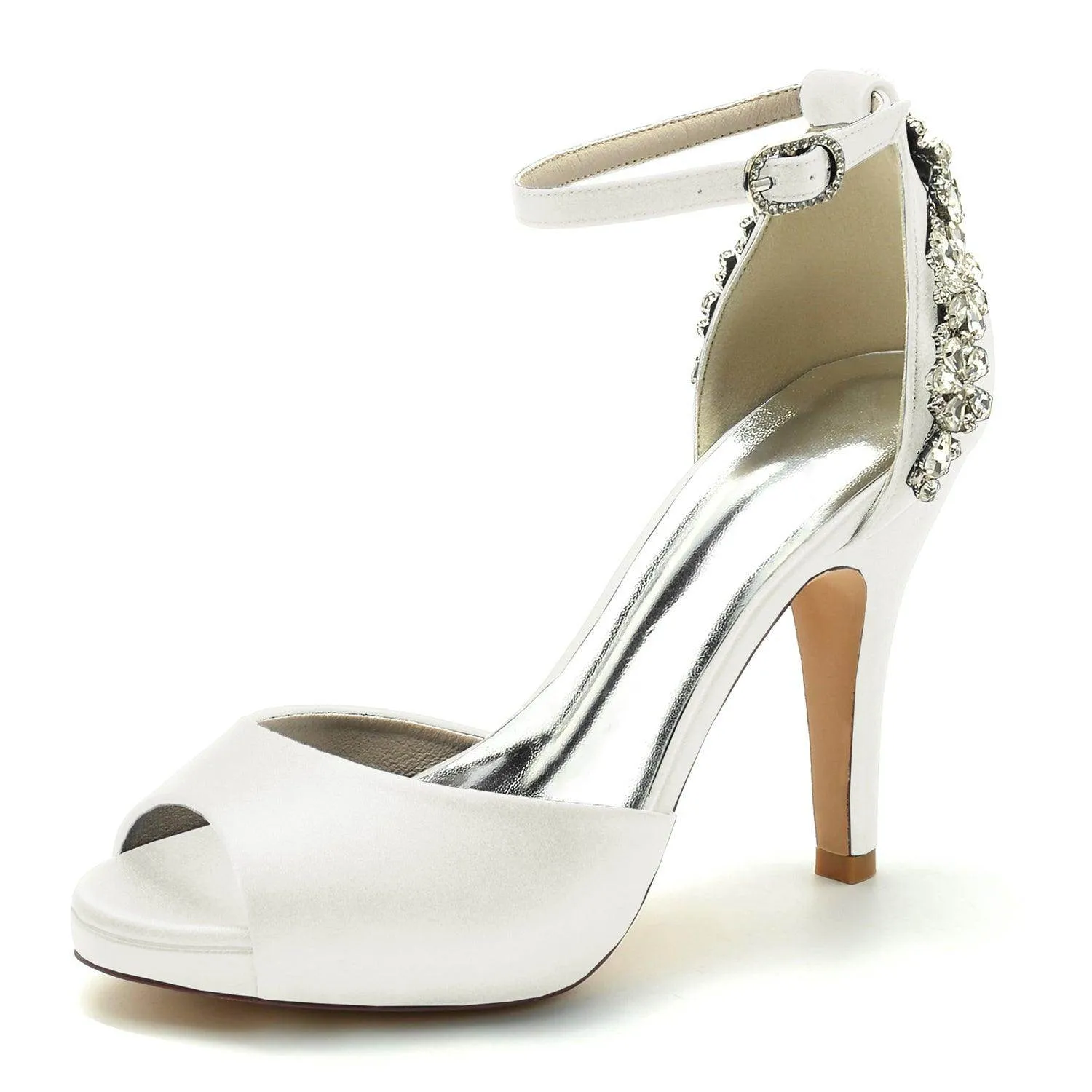 Stiletto Heel 10cm Silk-Like Shoes CK0472