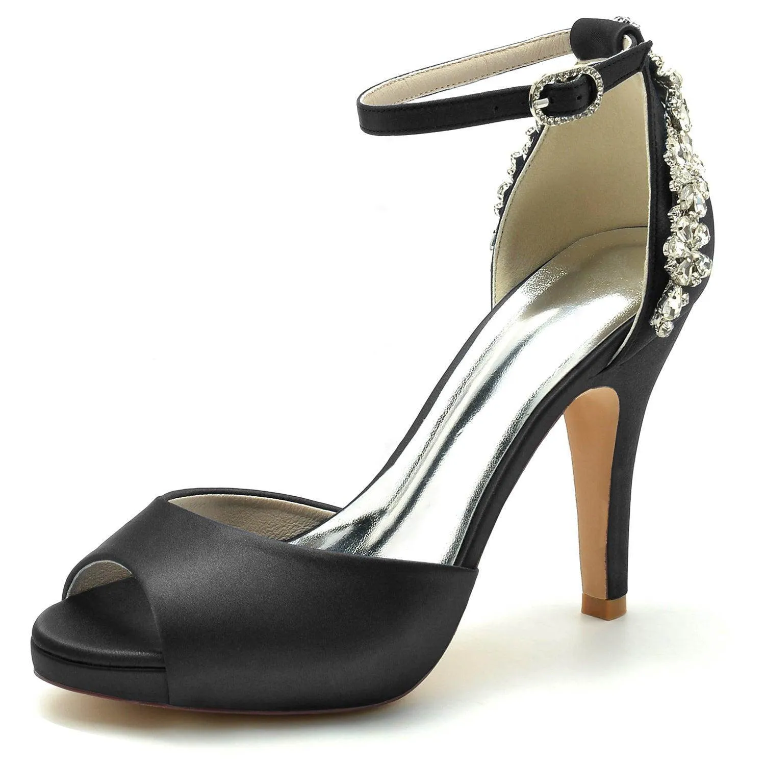 Stiletto Heel 10cm Silk-Like Shoes CK0472