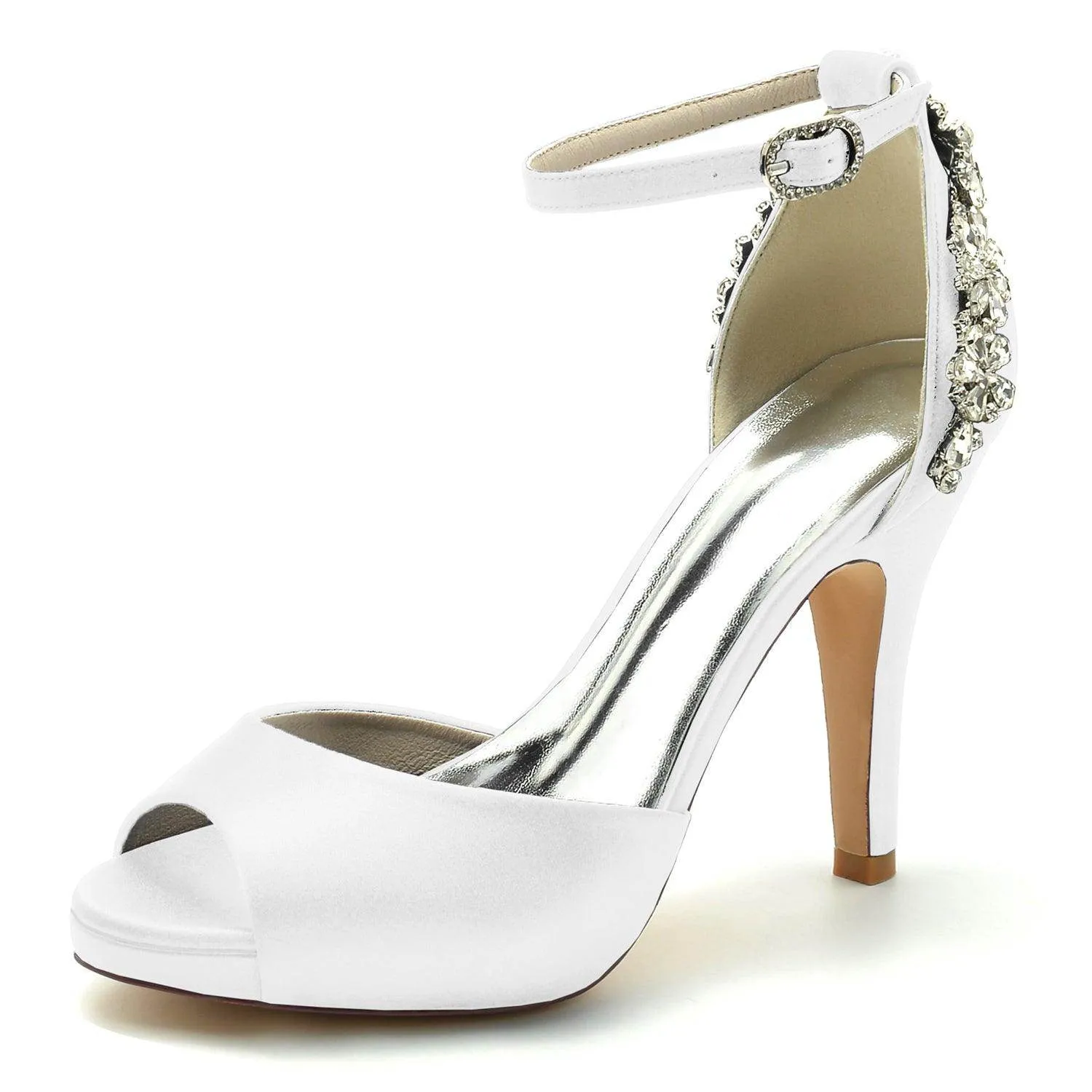 Stiletto Heel 10cm Silk-Like Shoes CK0472
