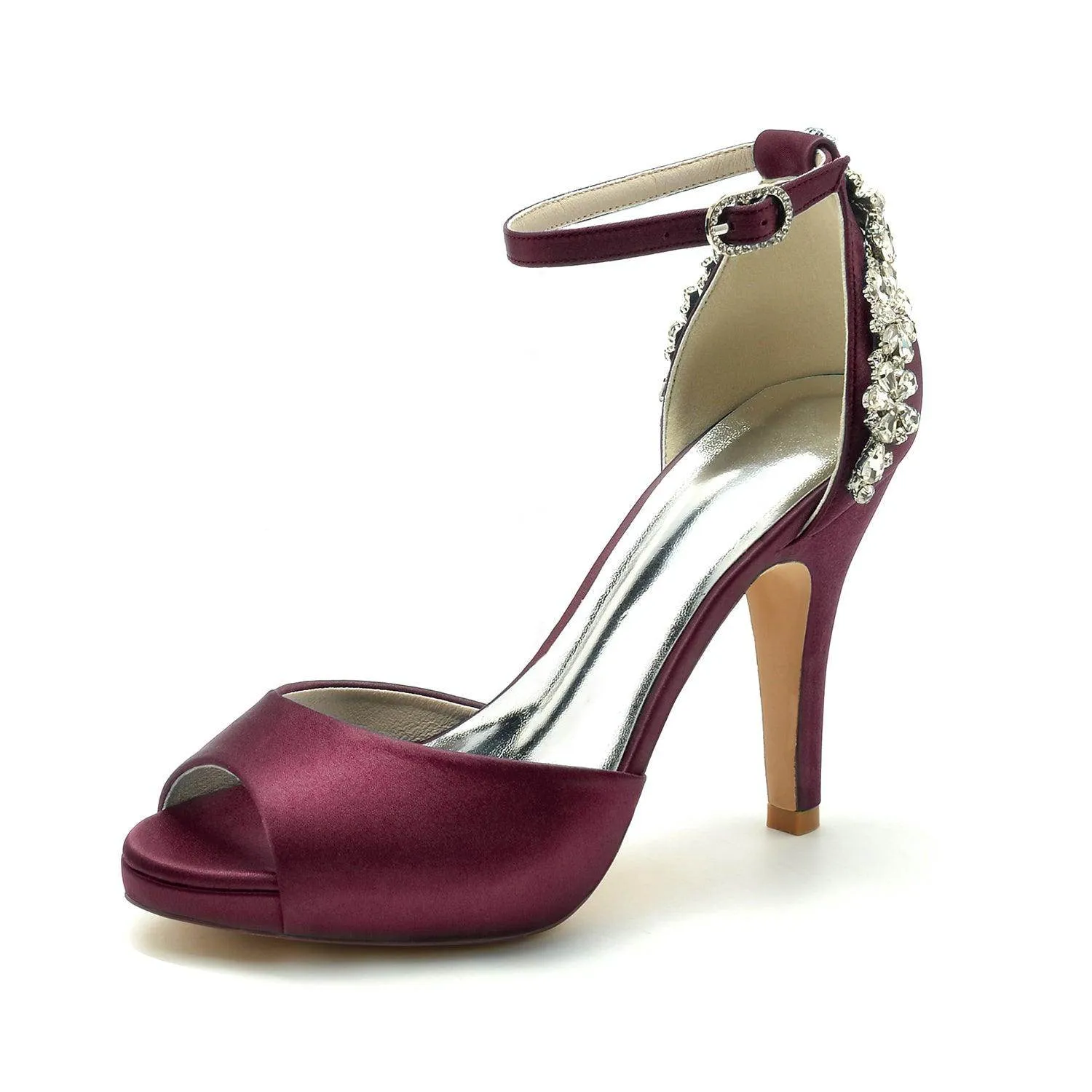 Stiletto Heel 10cm Silk-Like Shoes CK0472