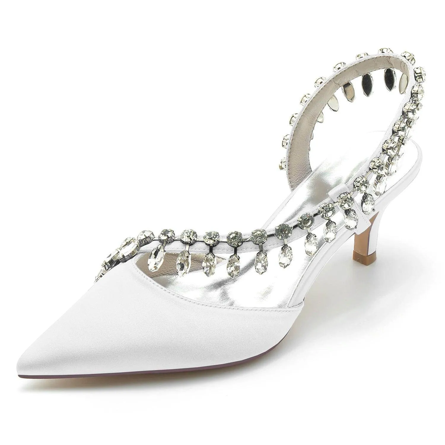 Stiletto Heel 6cm Silk-Like Shoes CK0359