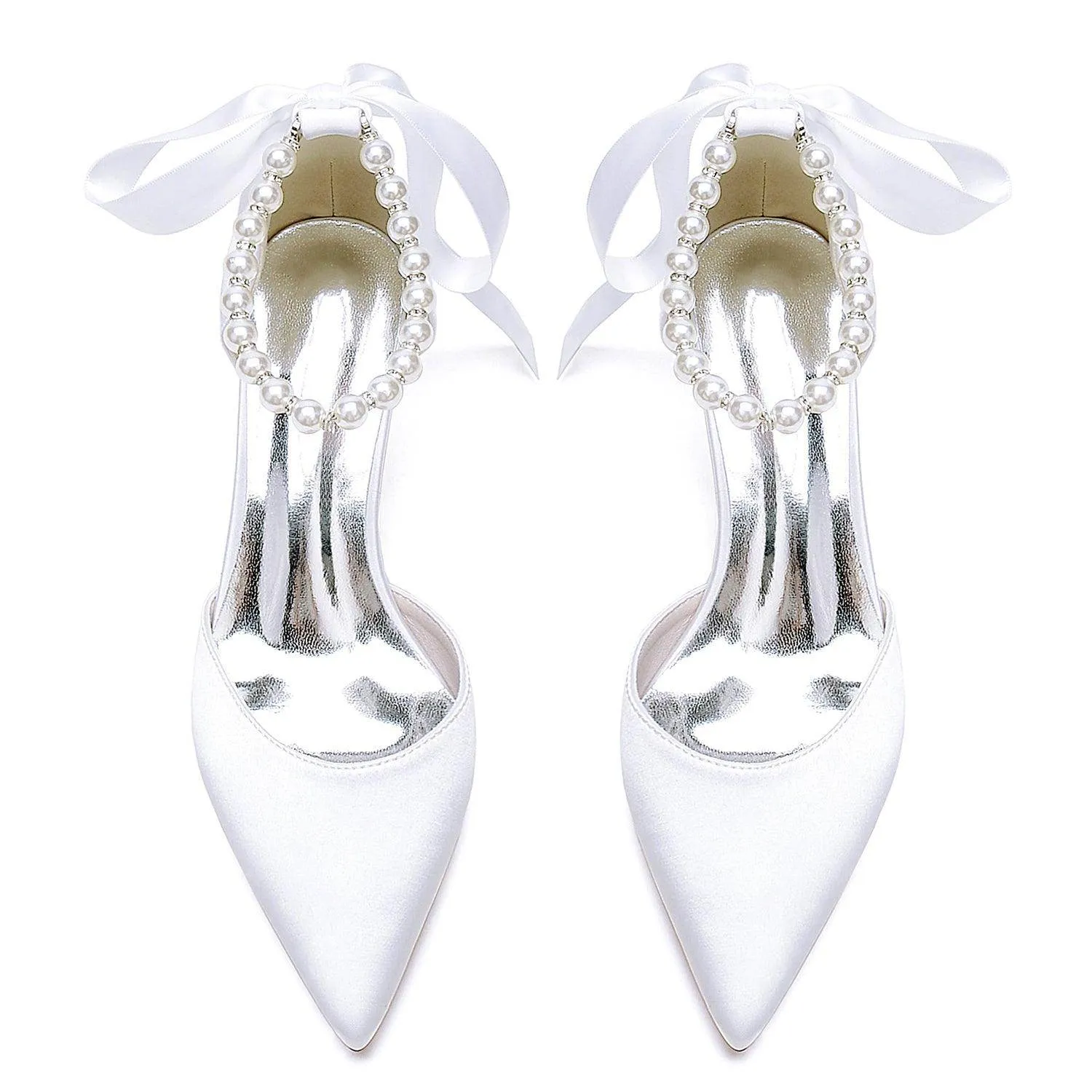 Stiletto Heel 6cm Silk-Like Shoes CK0420