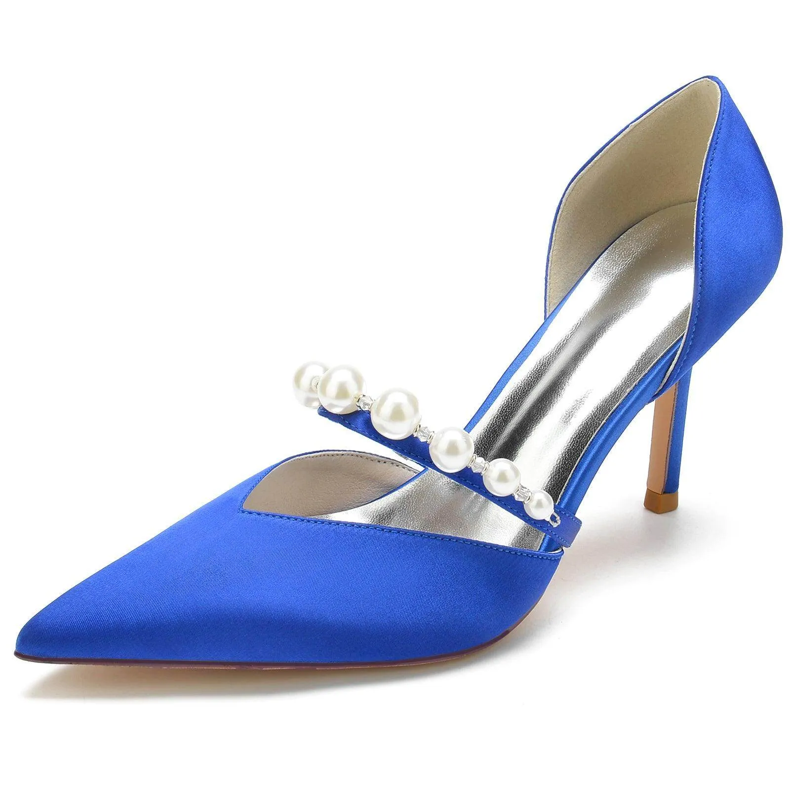 Stiletto Heel 8.5cm Silk-Like Shoes CK0136