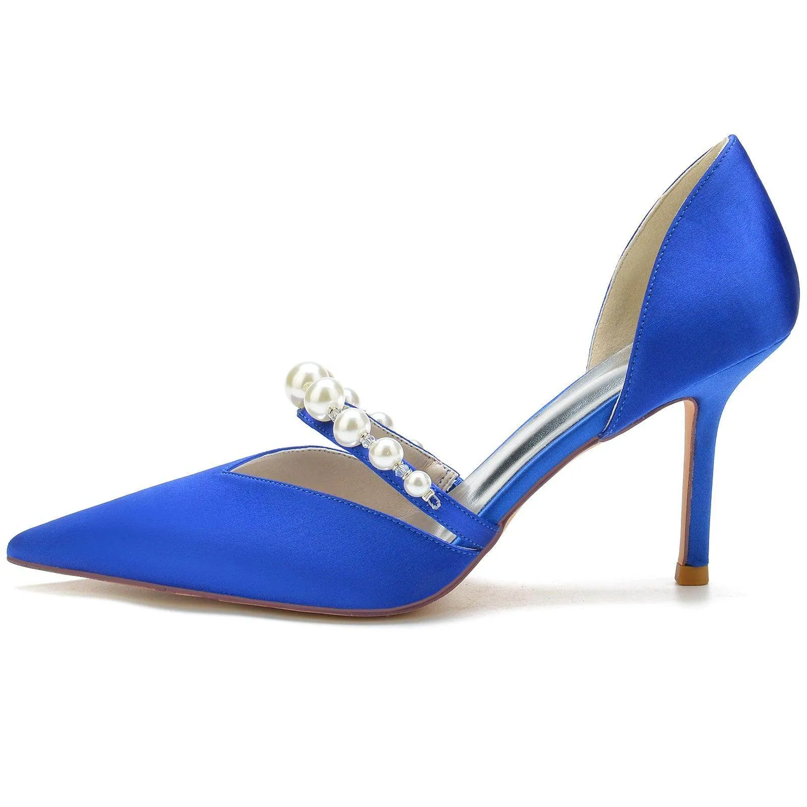 Stiletto Heel 8.5cm Silk-Like Shoes CK0136