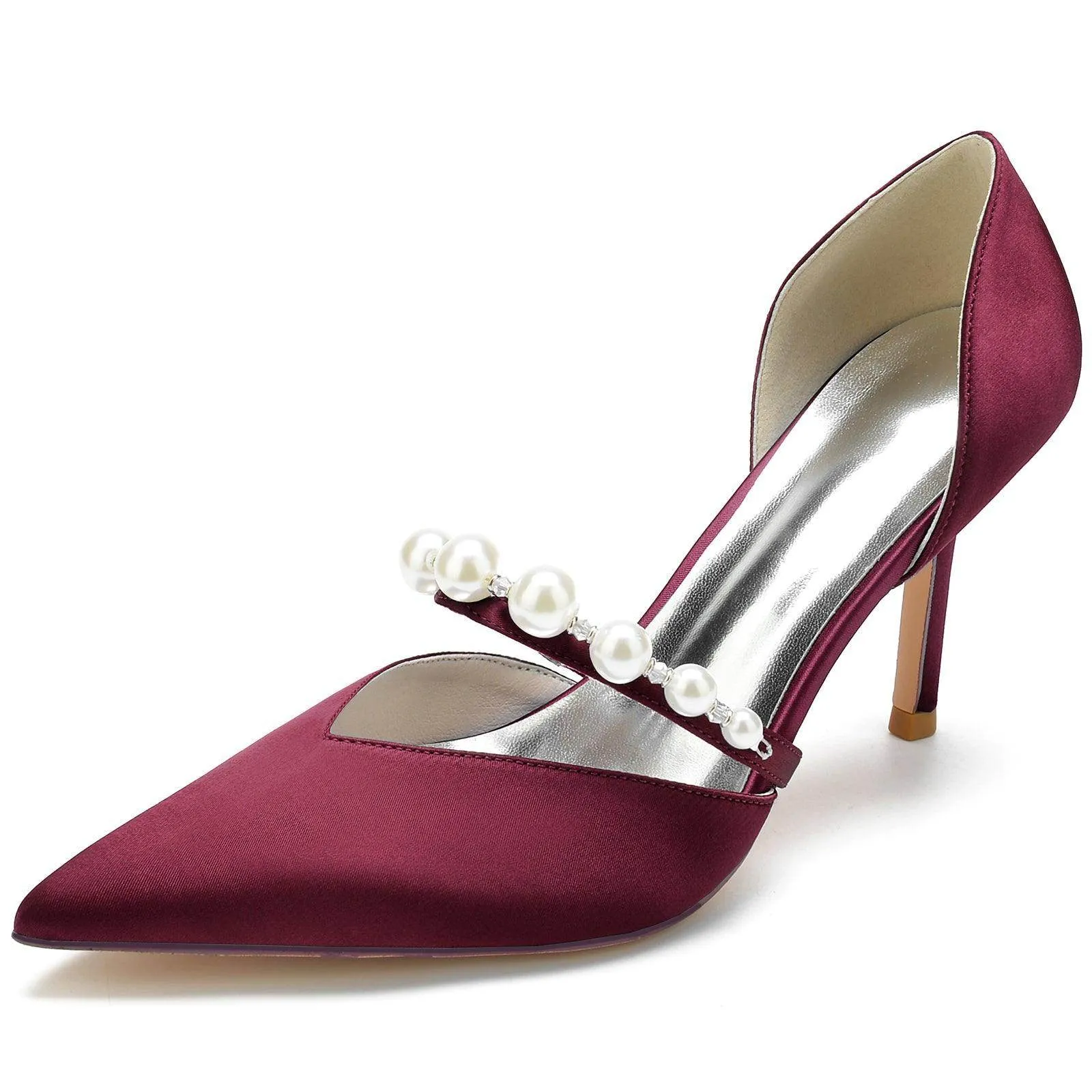 Stiletto Heel 8.5cm Silk-Like Shoes CK0136