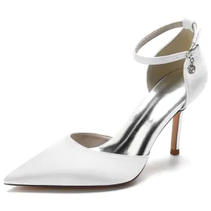 Stiletto Heel 8.5cm Silk-Like Shoes CK0146