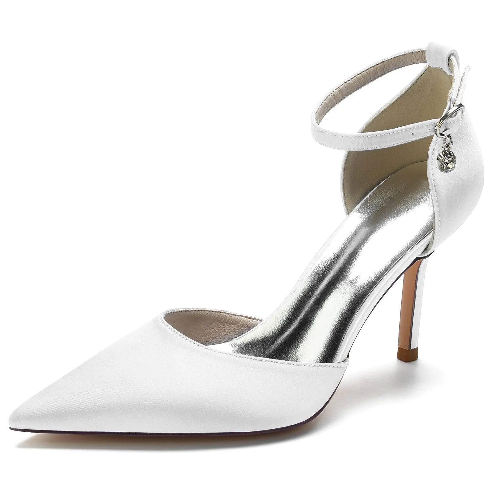 Stiletto Heel 8.5cm Silk-Like Shoes CK0146