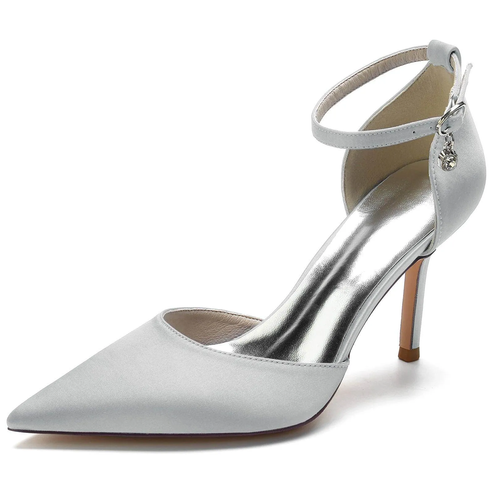 Stiletto Heel 8.5cm Silk-Like Shoes CK0146