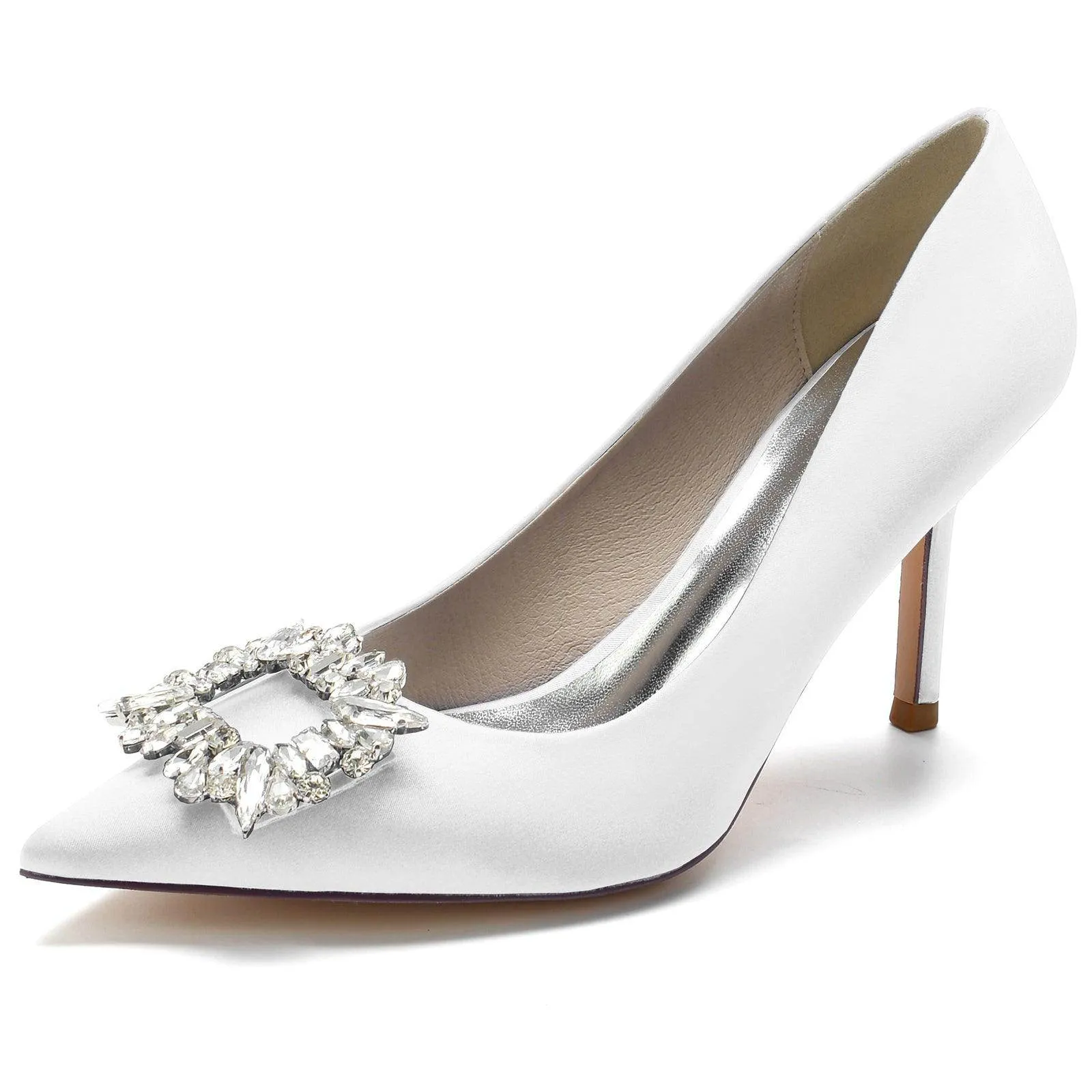 Stiletto Heel 8.5cm Silk-Like Shoes CK0147