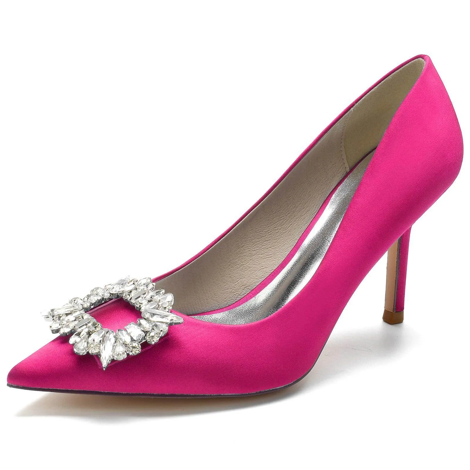 Stiletto Heel 8.5cm Silk-Like Shoes CK0147