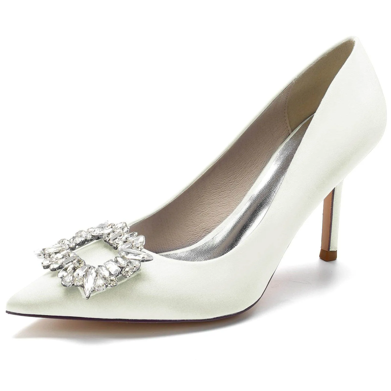 Stiletto Heel 8.5cm Silk-Like Shoes CK0147