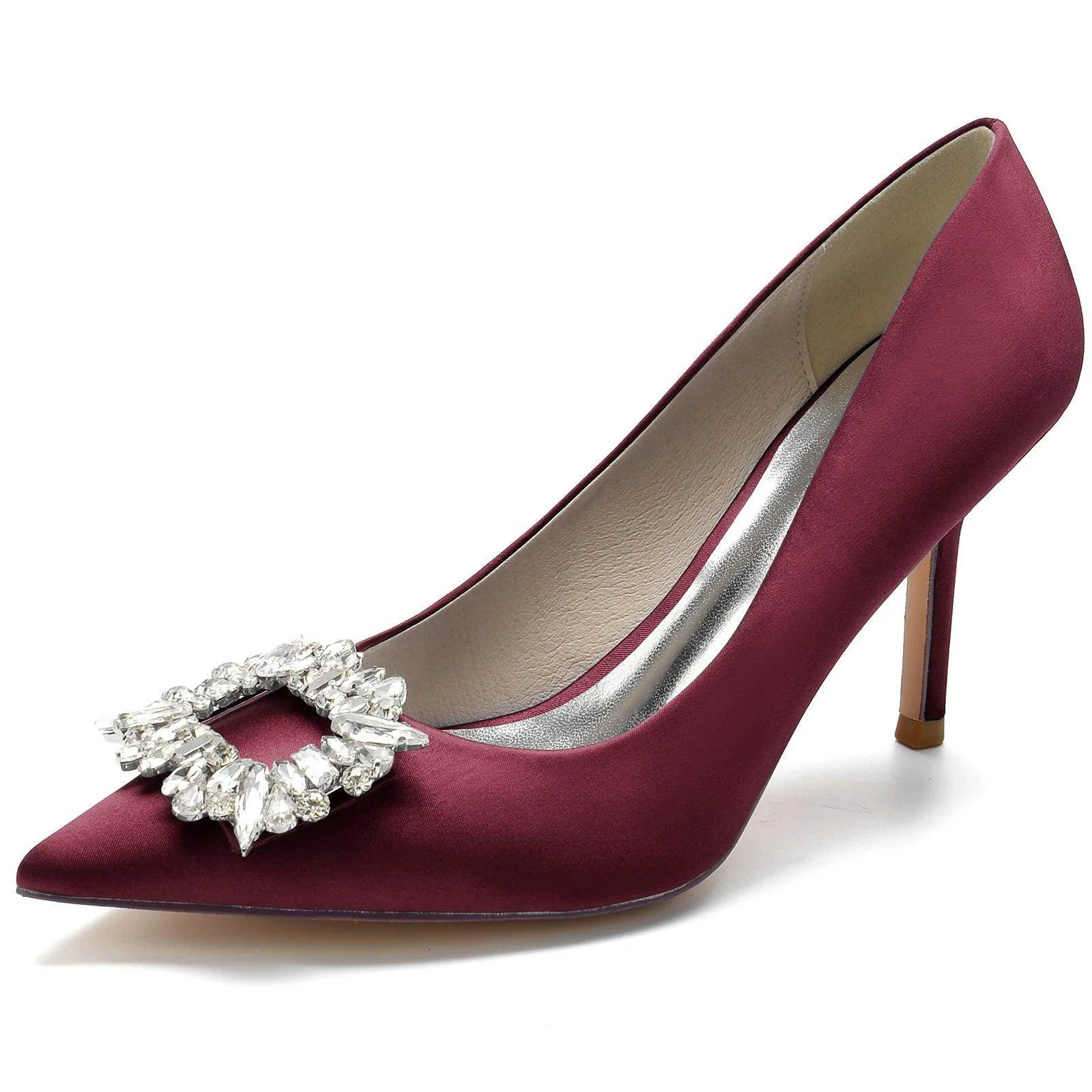 Stiletto Heel 8.5cm Silk-Like Shoes CK0147