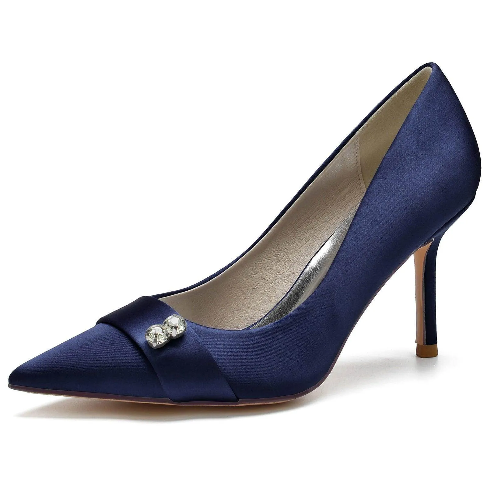 Stiletto Heel 8.5cm Silk-Like Shoes CK0152