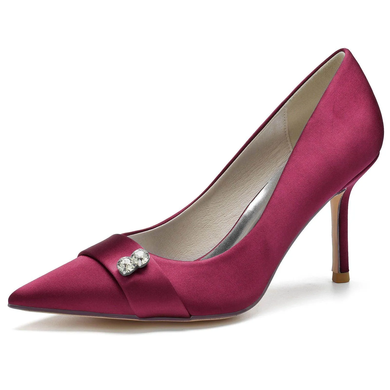Stiletto Heel 8.5cm Silk-Like Shoes CK0152
