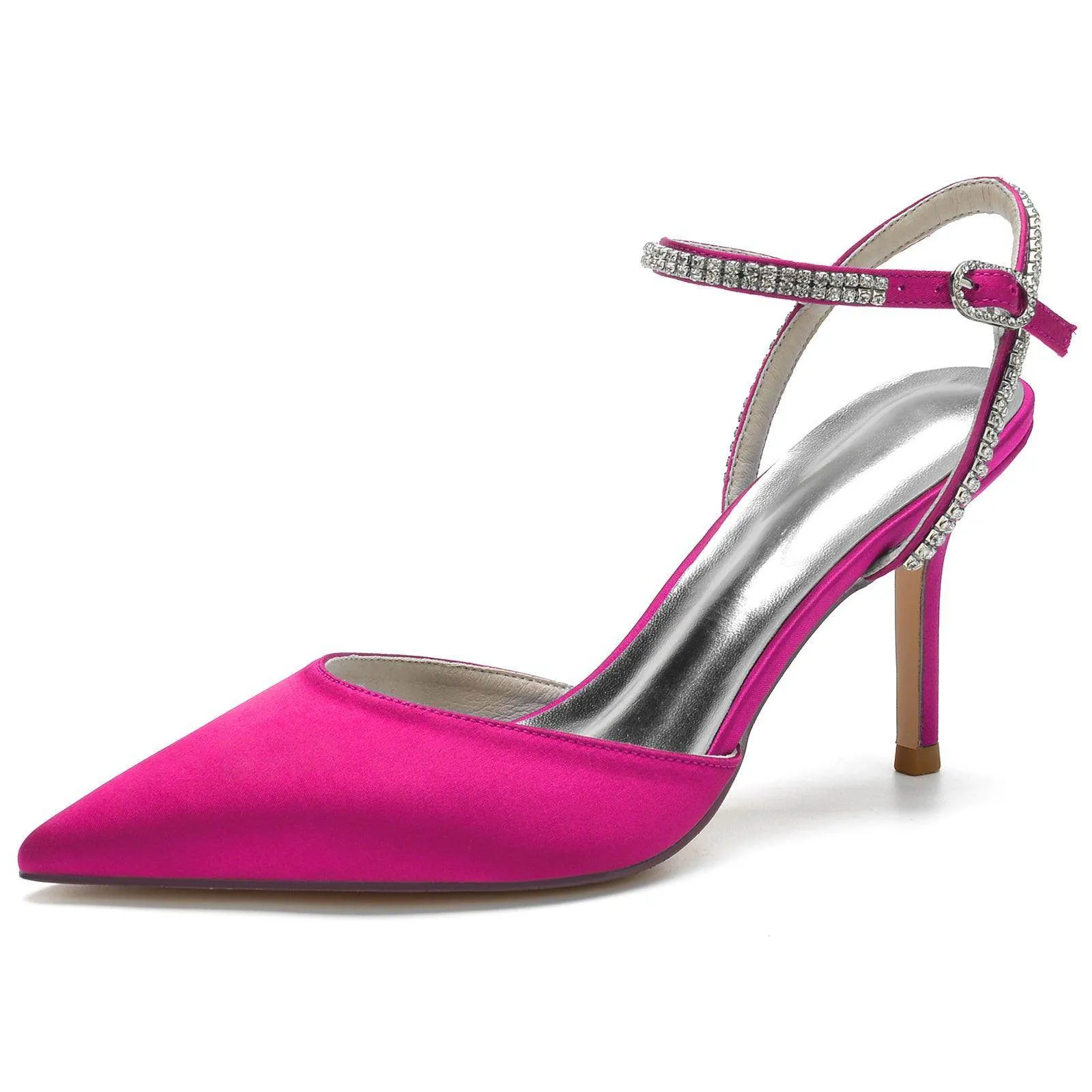 Stiletto Heel 8.5cm Silk-Like Shoes CK0159