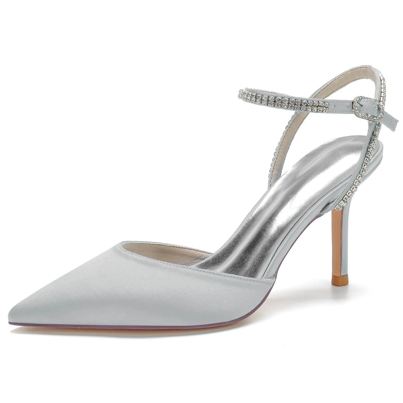 Stiletto Heel 8.5cm Silk-Like Shoes CK0159