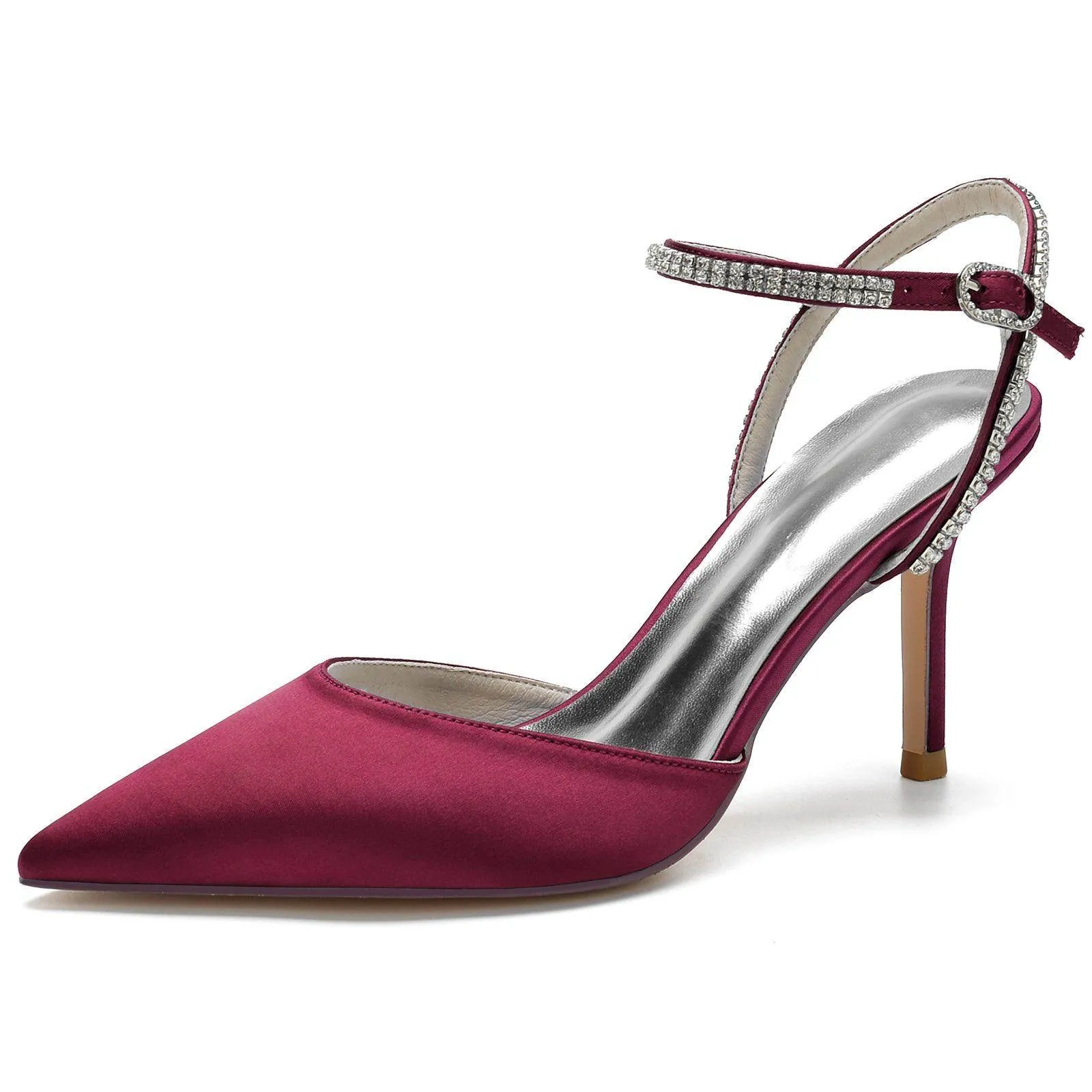 Stiletto Heel 8.5cm Silk-Like Shoes CK0159